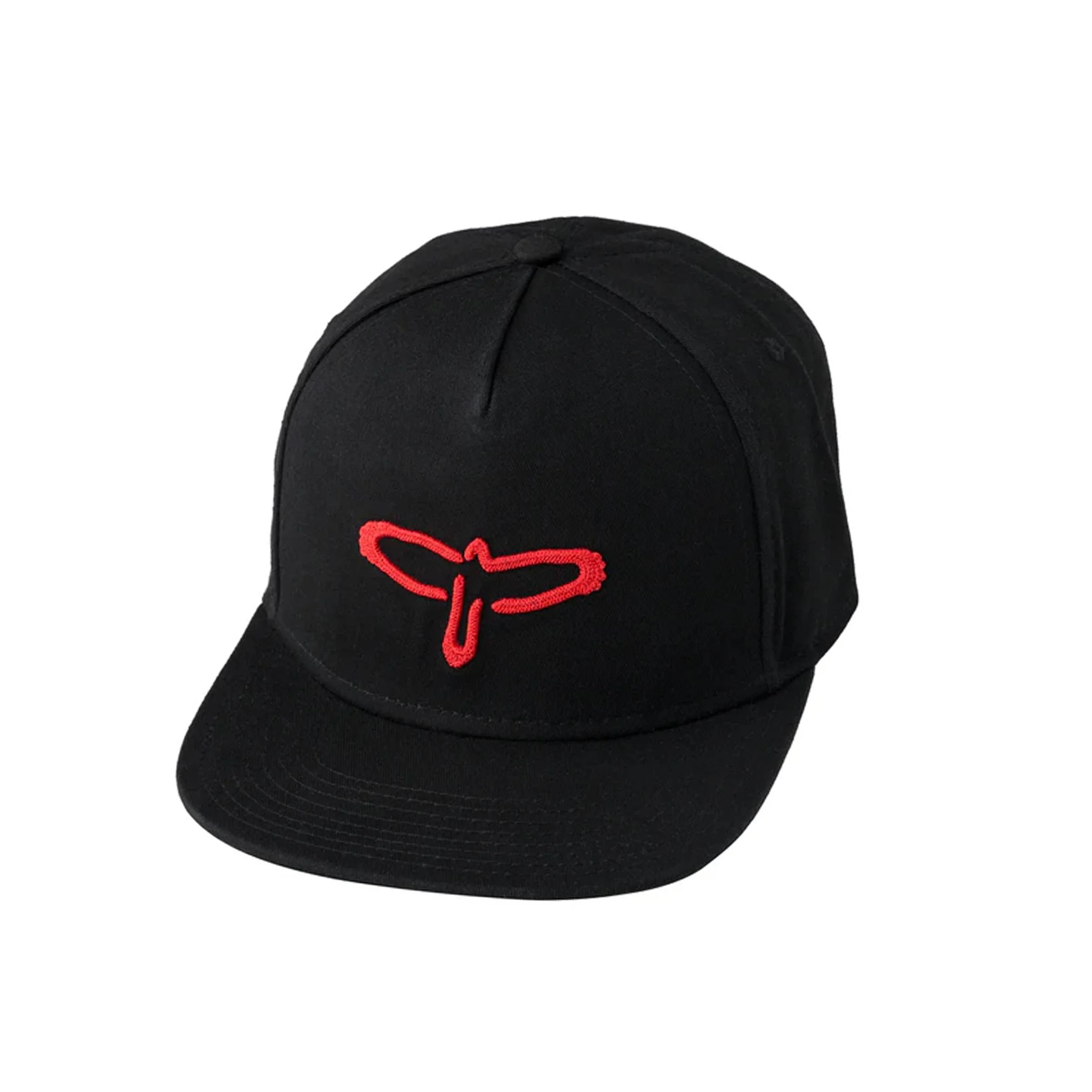 Casquette de baseball à bec plat, logo PRS Bird – Logo rouge