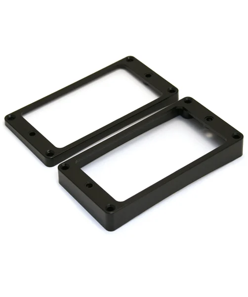 All-Parts Curved Humbucking Pickup Rings, Neck /Bridge, Black