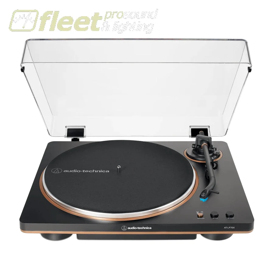Audio-Technica Fully Automatic Belt-Drive Turntable AT-LP70X-BZ - Black/Bronze