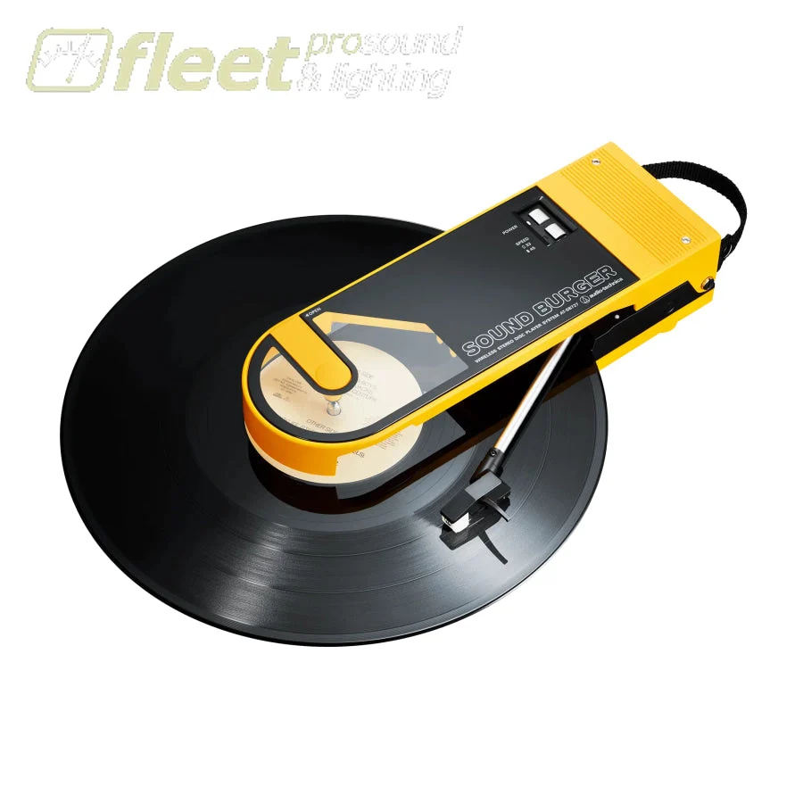 Audio Technica Sound Burger AT-SB727Portable Bluetooth Turntable, Yellow