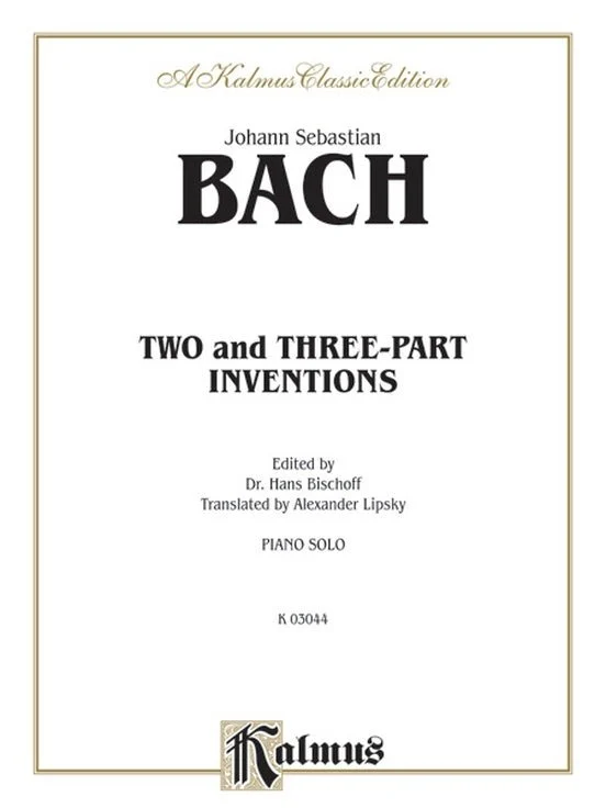 Bach, Two and Three- Part Inventions