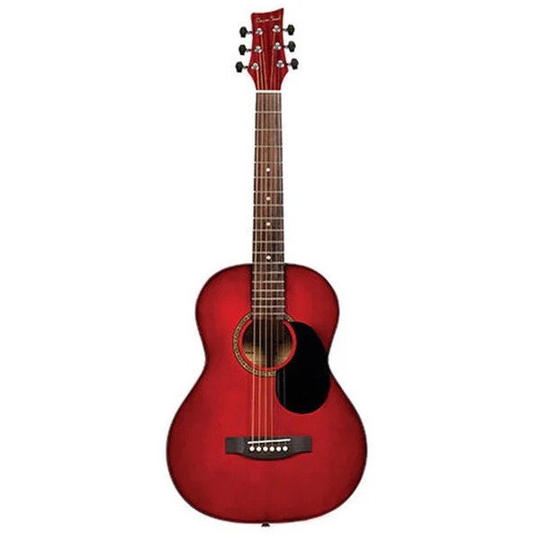 Beaver Creek 401 Series Acoustic Guitar 1/2 Size Trans Red w/Bag BCTD401TR
