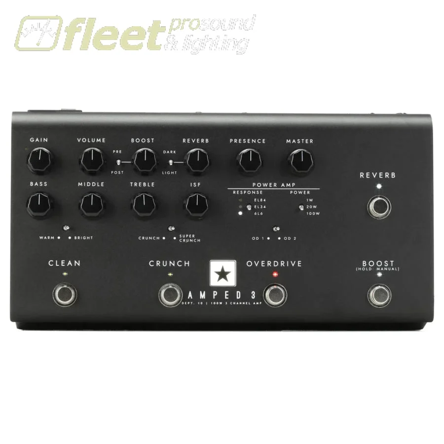 BLACKSTAR 100W HIGH GAIN MULTI CHANNEL AMPLIFIER EFFECTS PEDAL - AMPED3