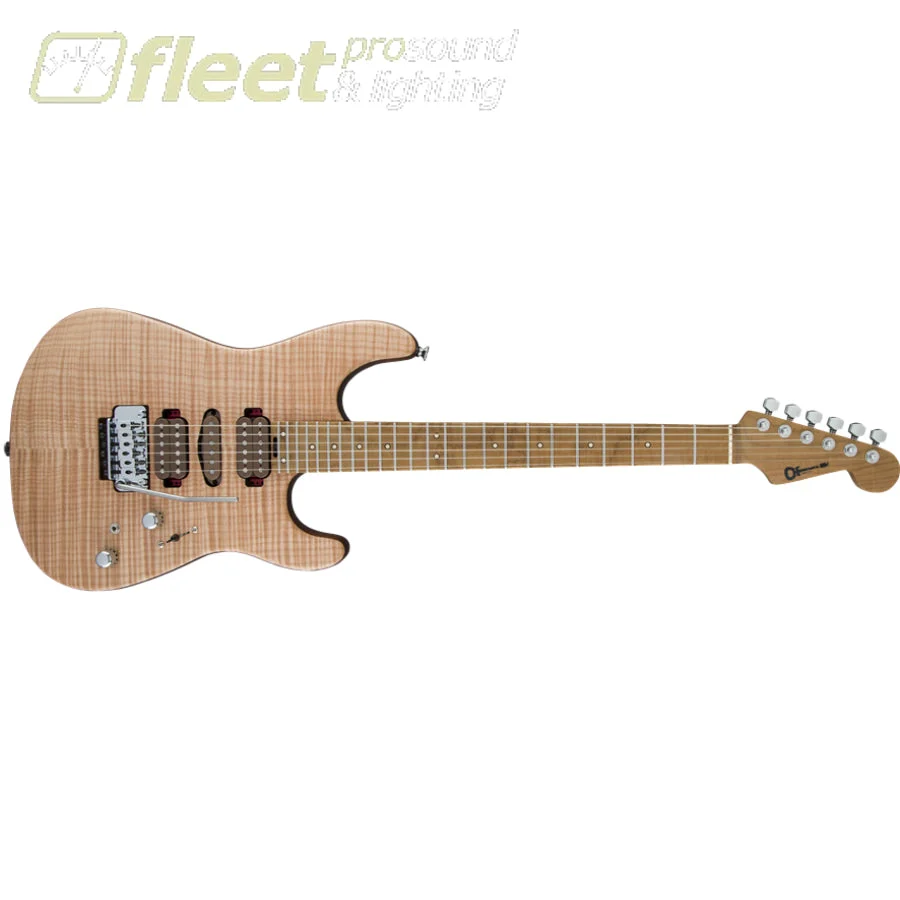 Charvel 2865434701 Guthrie Govan Signature HSH, Caramelized Flame Maple Fingerboard Guitar - Natural Flame