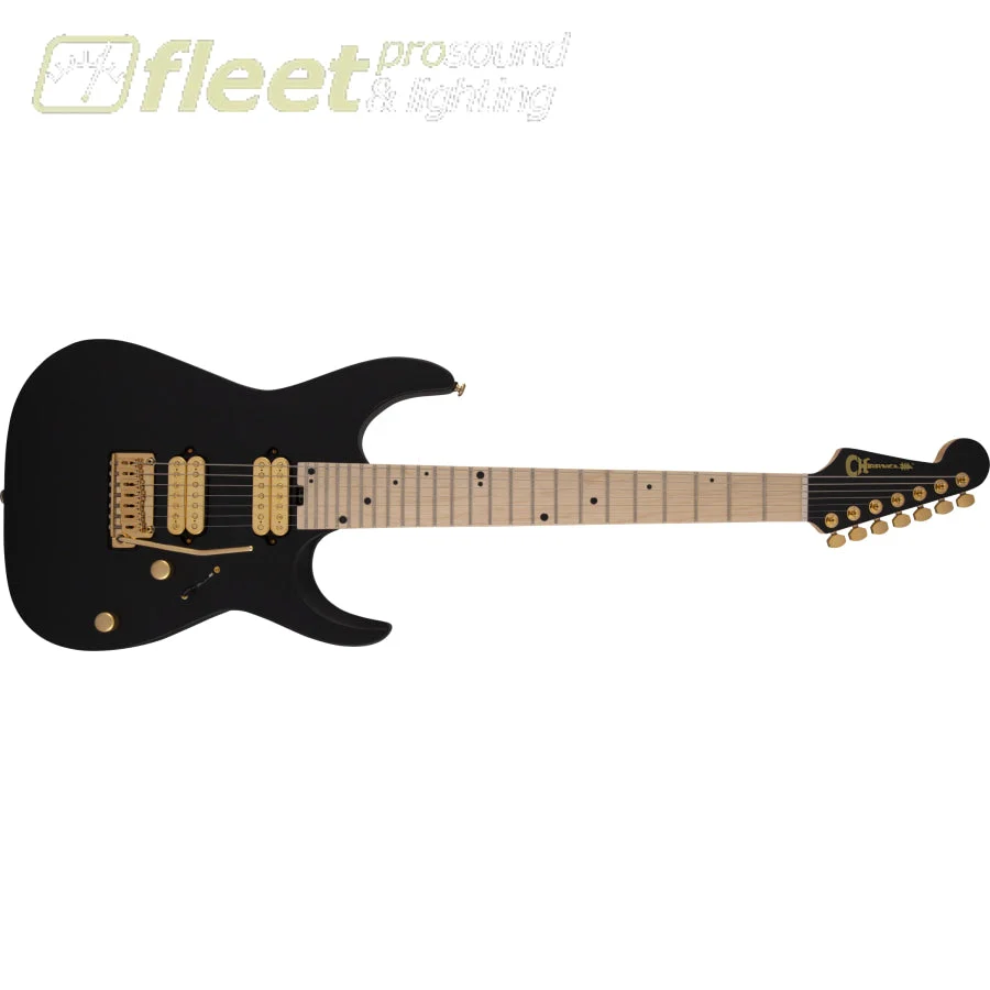 Charvel Angel Vivaldi Signature DK24-7 Nova, Maple Fingerboard 7 String Guitar - Satin Black (2979411568)