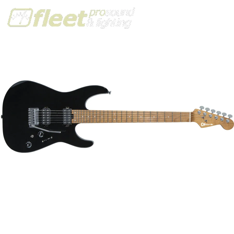 Charvel Pro-Mod DK24 HH 2PT CM, Caramelized Maple Fingerboard - Gloss Black (2969411503)