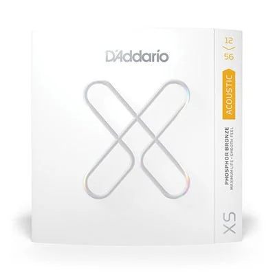 D'Addario 12-56 Light Top/Medium Bottom, XS Phosphor Bronze Coated Acoustic Guitar Strings