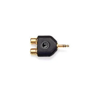 D'Addario PW-P047C Planet Waves Dual Female RCA Stereo Male 1/8 Inch Adapter