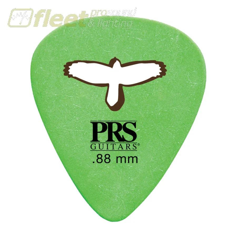 Delrin "Punch" Picks - Green .88mm (12)