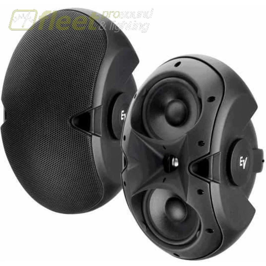 Electro-Voice EVID6.2 Dual 6" surface mount speaker pair - black