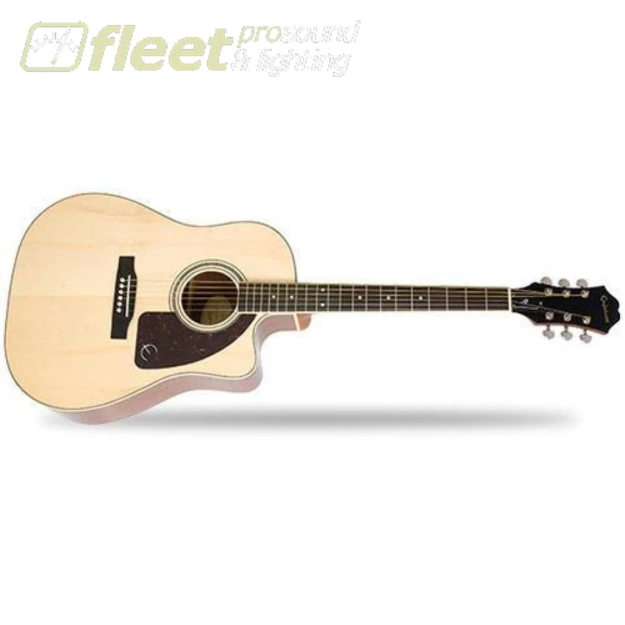 EPIPHONE- AJ-220SCE- SOLID SPRUCE TOP WITH CUTAWAY W/ELECTONICS - NATURAL