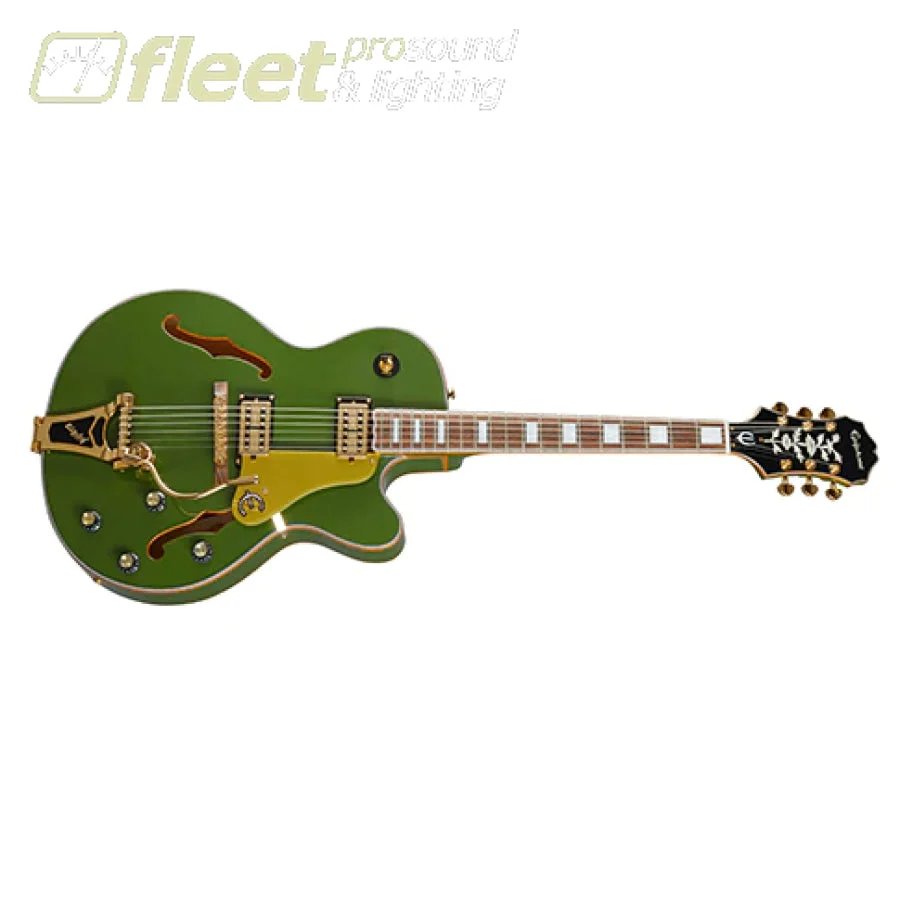Epiphone ETSWFGGB Emperor Swingster 6-String RH Hollowbody Electric Guitar-Forest Green Metallic