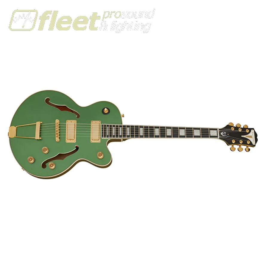 Epiphone ETUK-EBGH Uptown Kat ES Guitar - Emerald Green Metallic