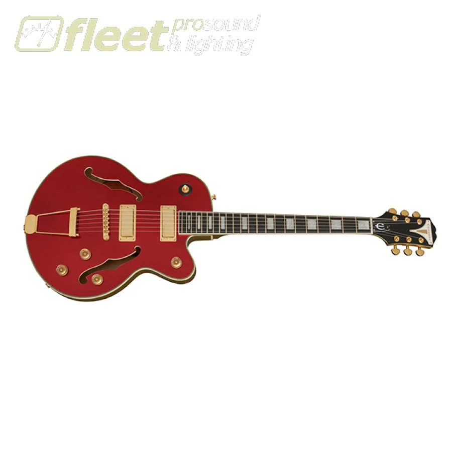 Epiphone ETUK-RRGH Uptown Kat ES Guitar - Ruby Red Metallic