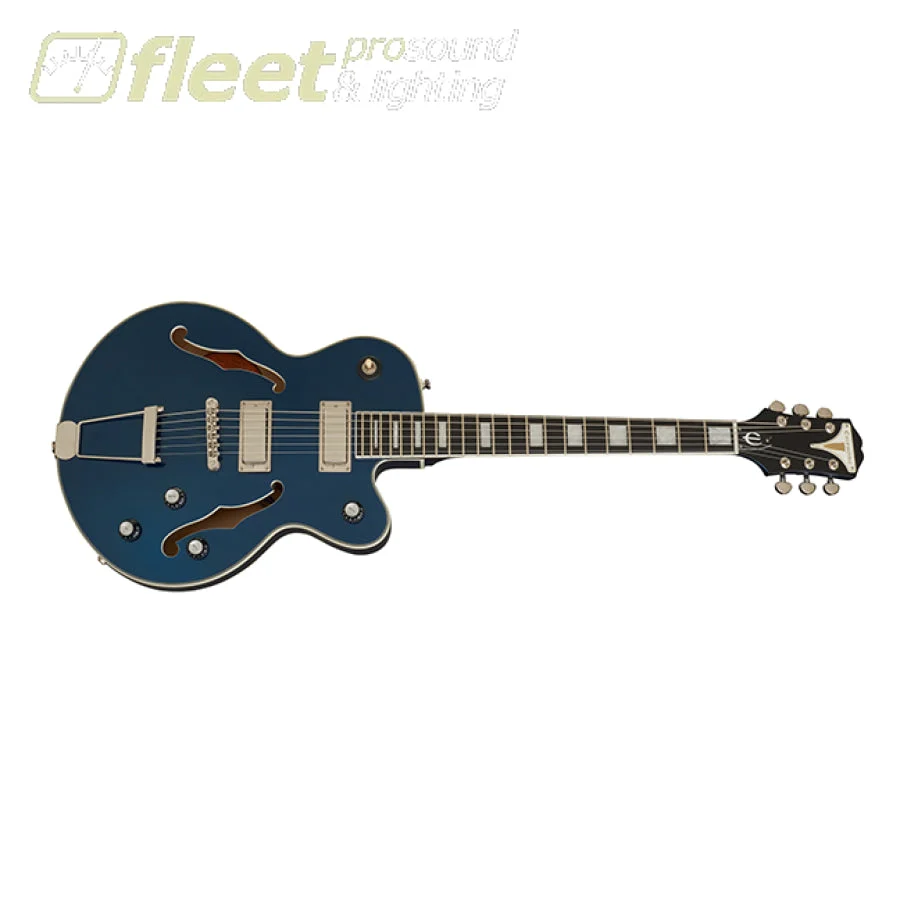 Epiphone ETUK-SBNH Uptown Kat ES Guitar - Sapphire Blue Metallic