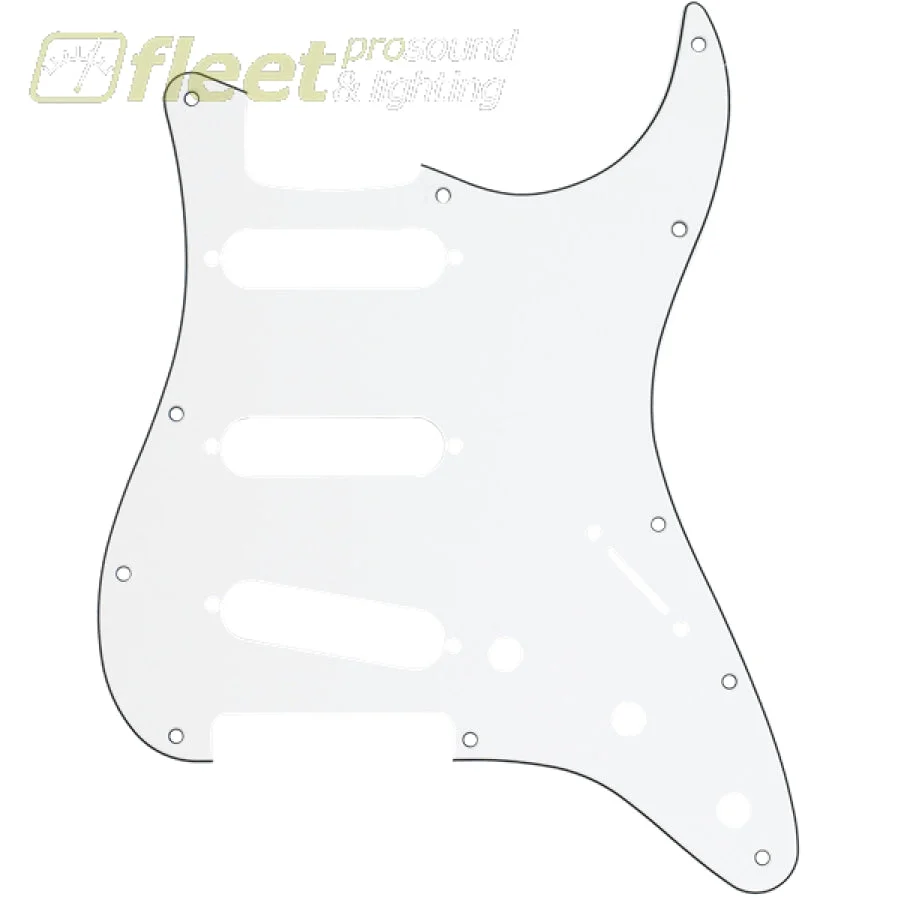 FENDER 0991360000 11-HOLE MODERN-STYLE STRATOCASTER S/S/S PICKGUARDS IN WHITE