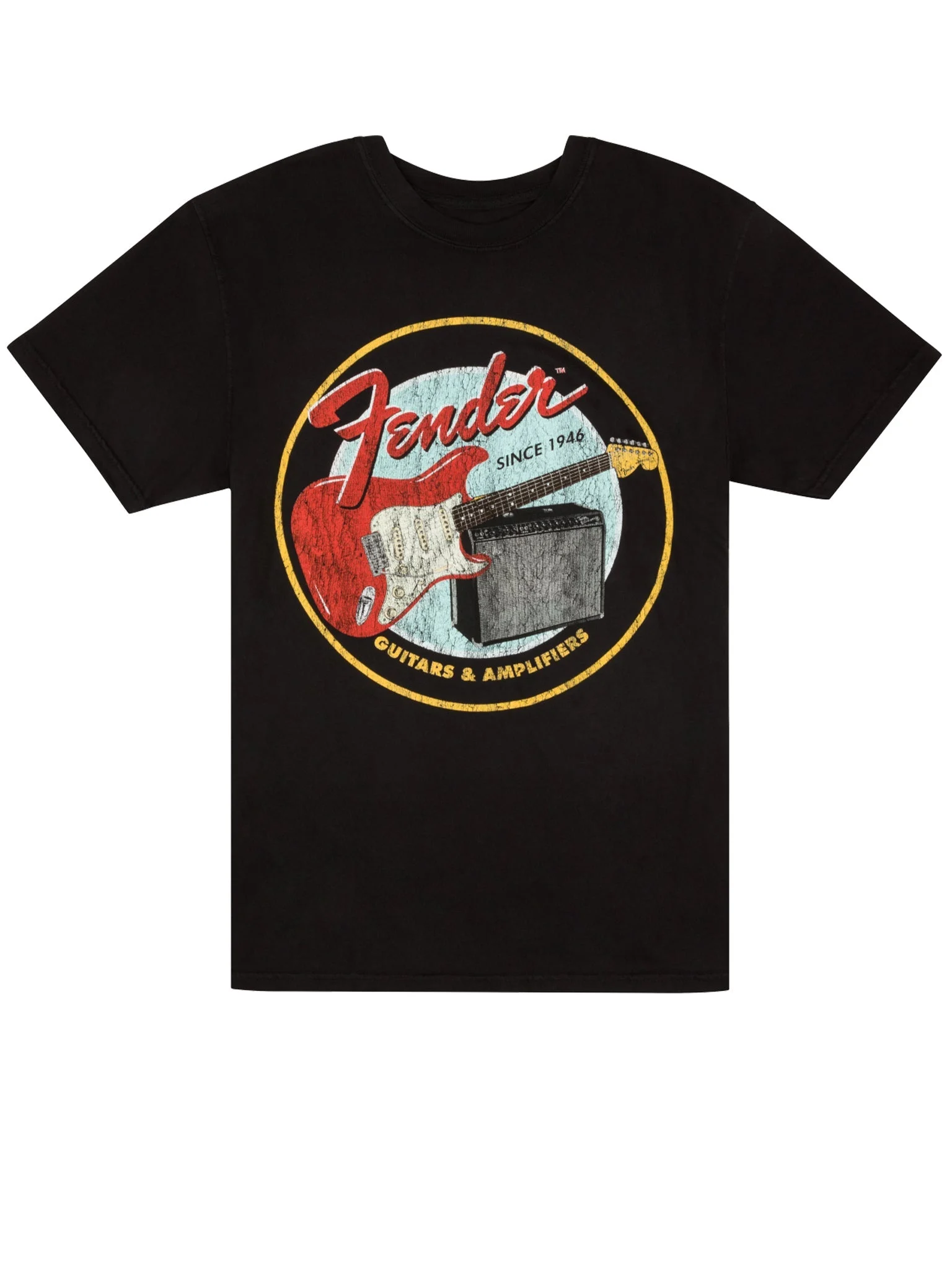 Fender 1946 Guitars & Amplifiers T-Shirt, Vintage Black, M