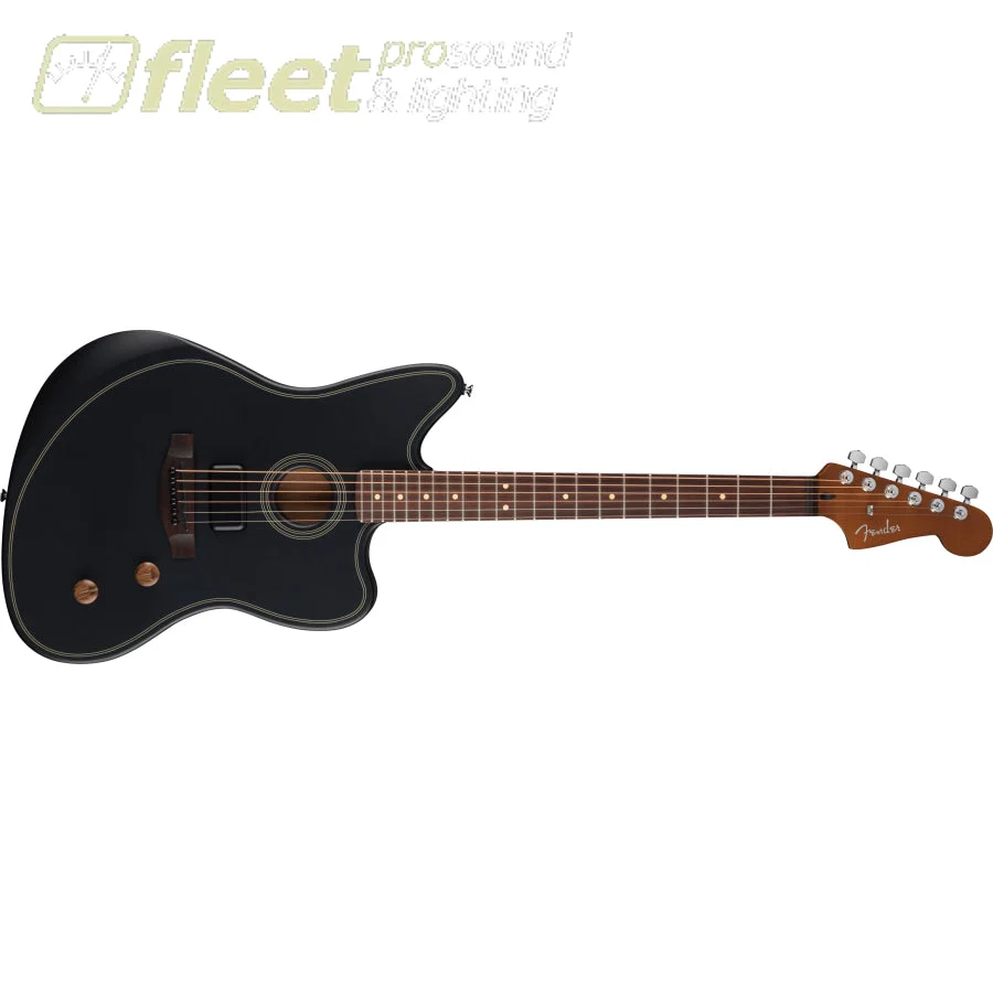 Fender Acoustasonic Standard Jazzmaster Acoustic Electric in Black - 0973133506