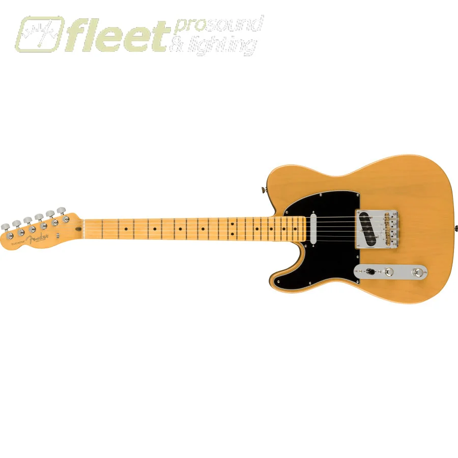 Fender American Professional II Telecaster Left-Handed Guitar, Maple Fingerboard - Butterscotch Blonde (0113952750)