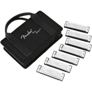 Fender Blues Deluxe Harmonicas - 7 Pack With Casea
