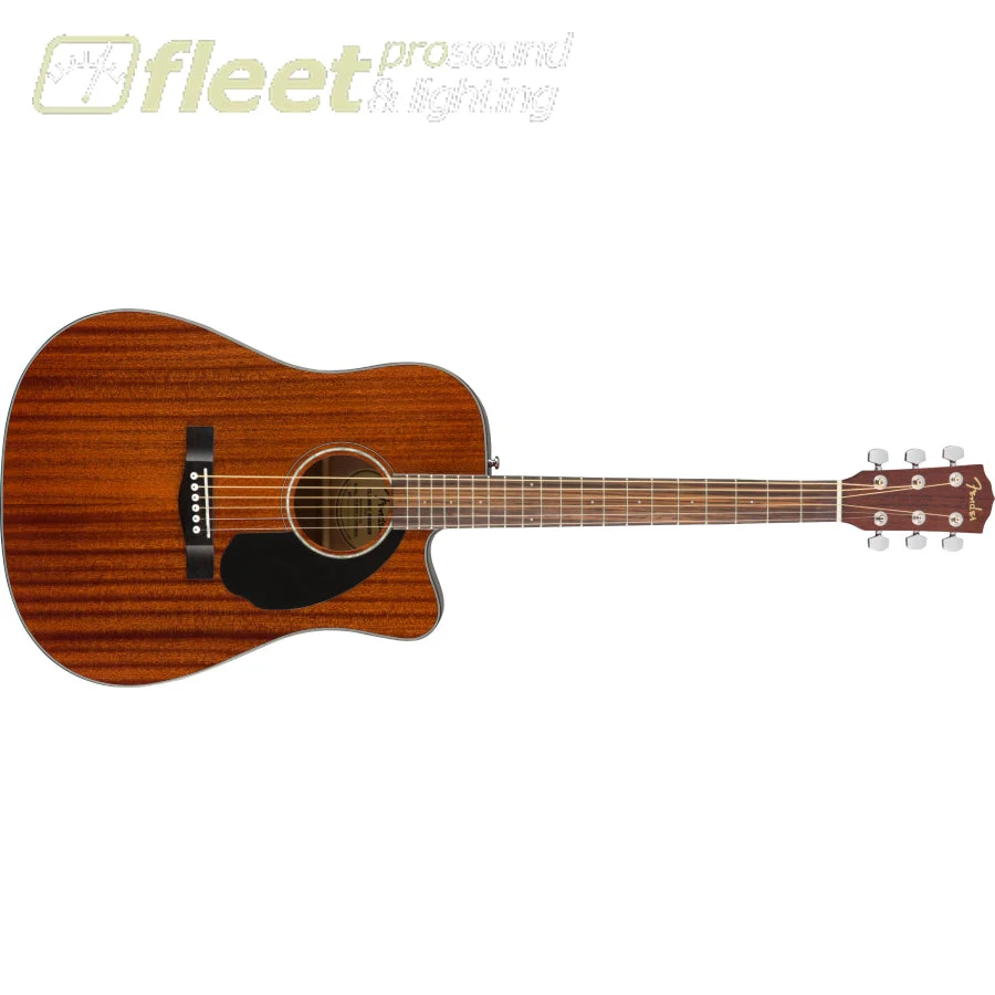 FENDER CD-60SCE DREADNOUGHT, ALL-MAHOGANY - 0970113022