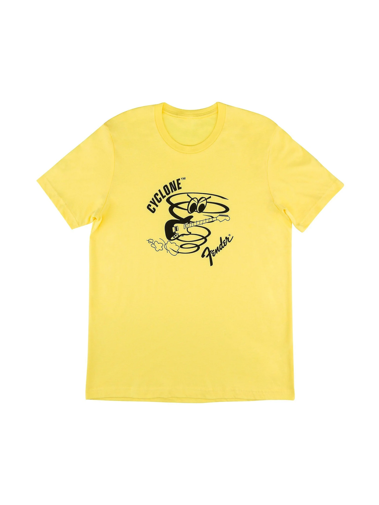 Fender Cyclone T-Shirt, Yellow, Medium