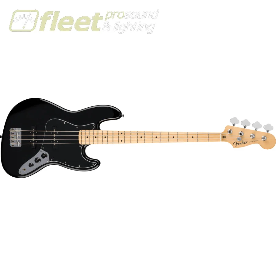 Fender Standard Jazz Bass Electric Bass Maple Black PG in Black - 0266821506
