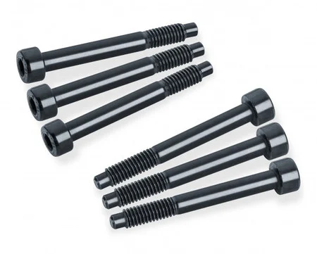 Floyd Rose String Lock Screws - M4-0.7x34mm, Socket, Cap, Black (pkg 6)