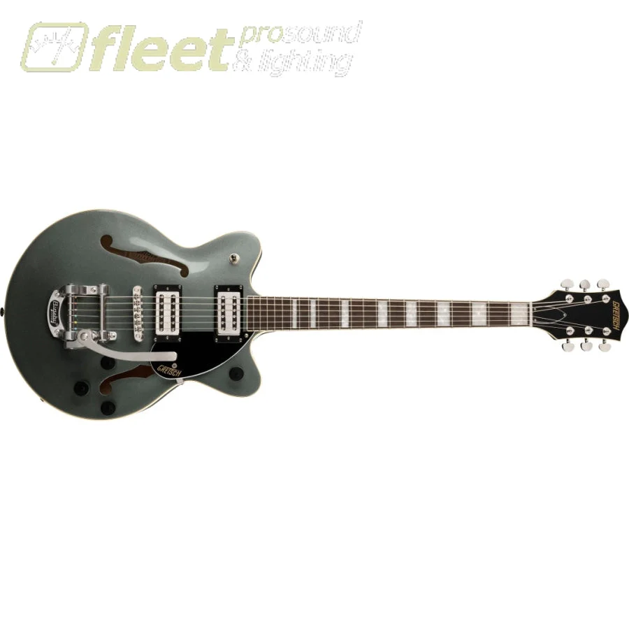 G2655T Streamliner Center Block Jr. Double-Cut with Bigsby, Laurel Fingerboard - 2806400542 - Stirling Green