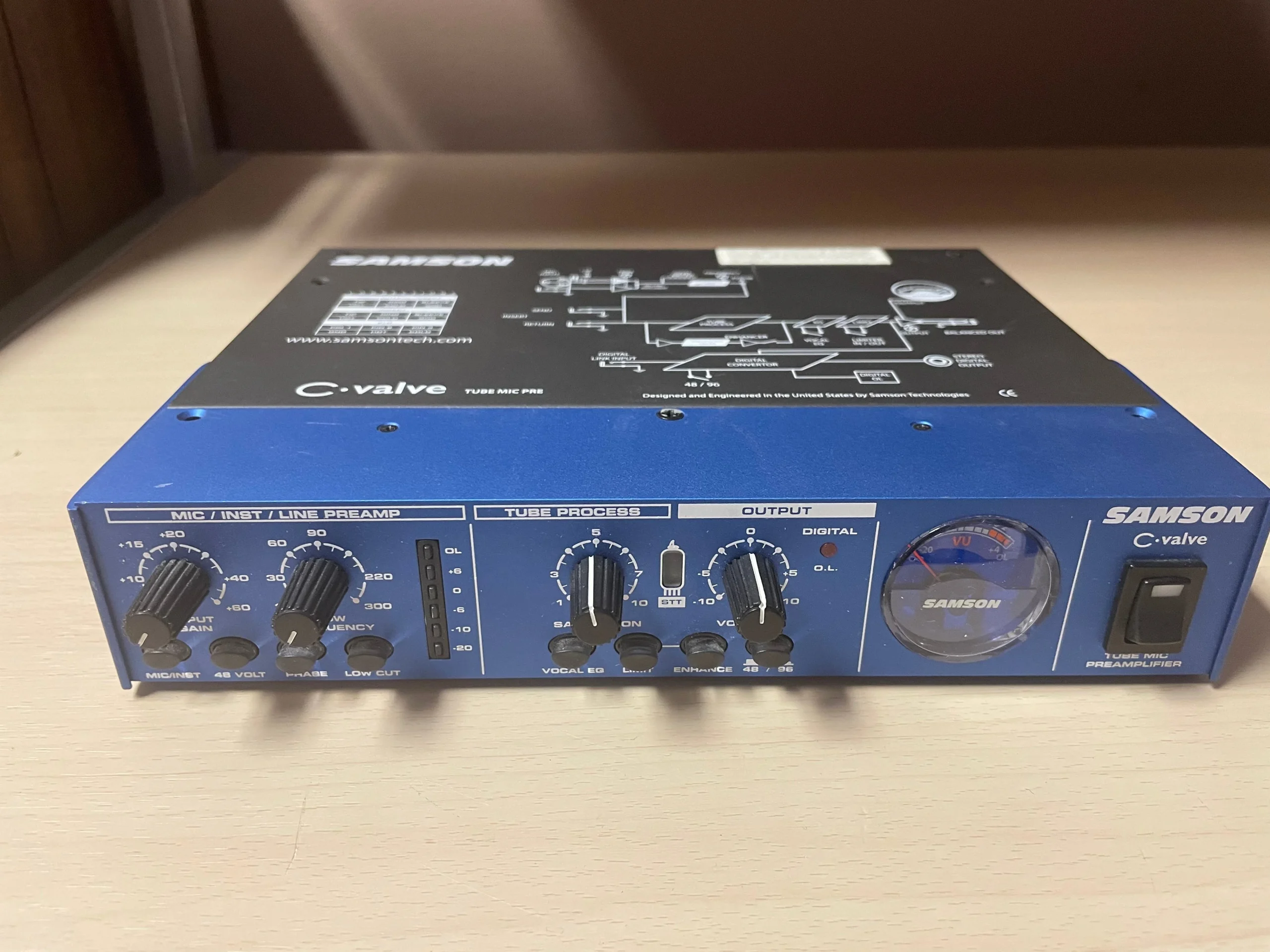 GENTLY USED Samson C-Valve Tube Microphone Preamp