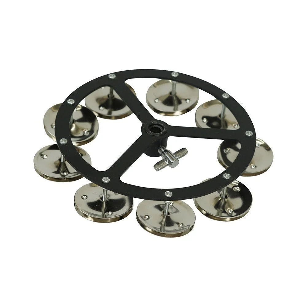 GMP Hi Hat Tambourine w/ Steel Jingles - FL-HI-STL