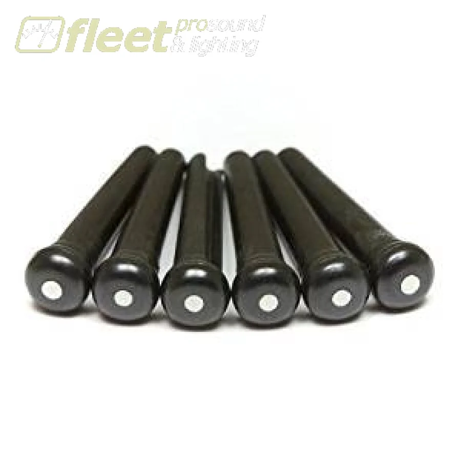 Graph Tech PP-2122-00 Tusq Black Bridge Pin Set (6)