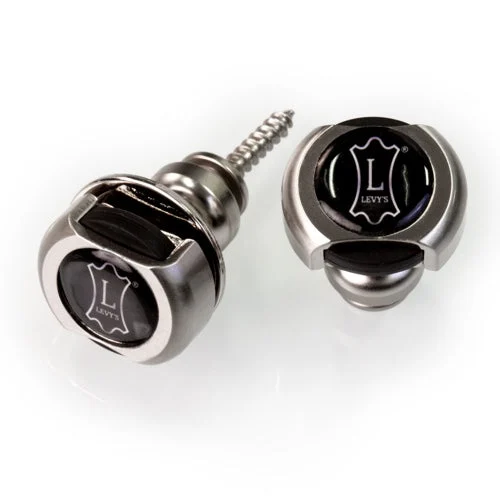 Guitar Strap Buttons in Nickel LEVYSLKSTPBTNNK