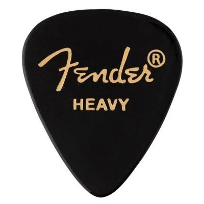 Fender 351 Shape Premium Picks, Heavy – Black, 12