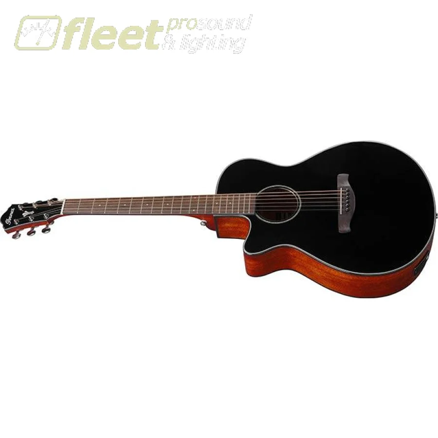 IBANEZ AEG50 ACOUSTIC GUITAR LEFTY W/ ELEC - GLOSS BLACK - AEG50L-BK