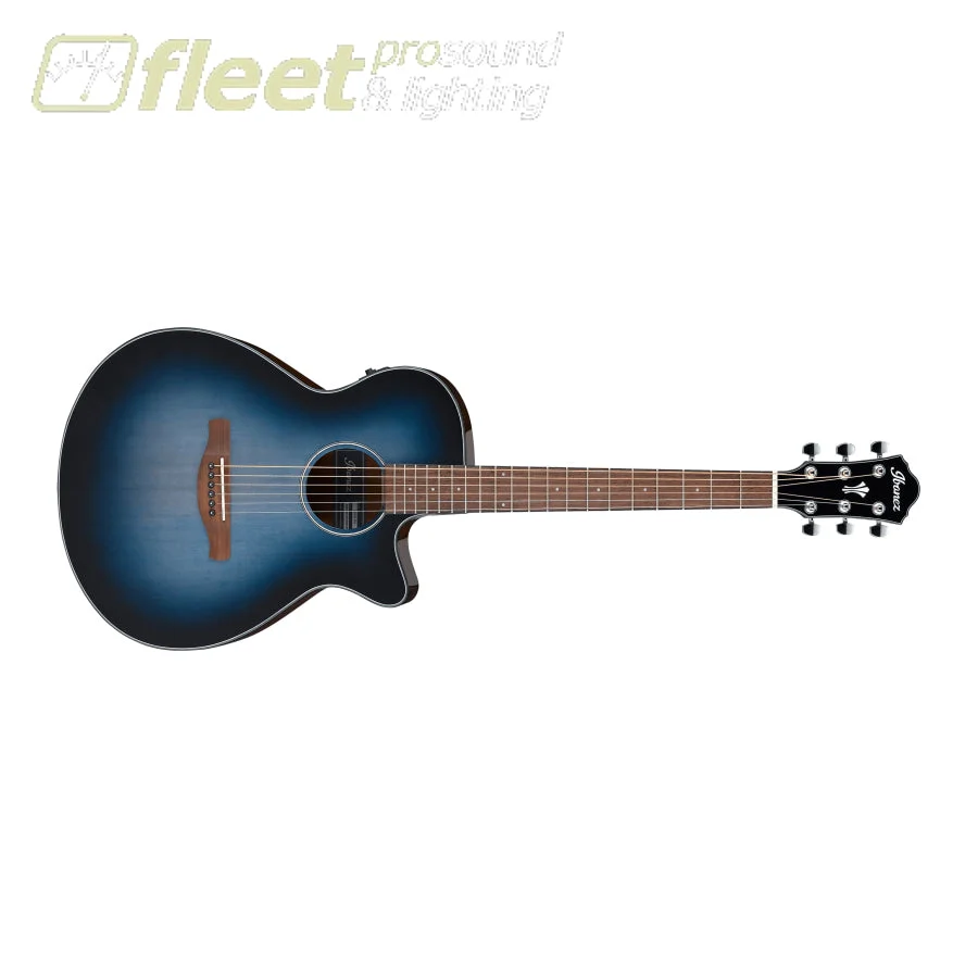 Ibanez AEG50IBH Single Cutaway Spruce top Acoustic Guitar - Indigo Blue Burst High Gloss