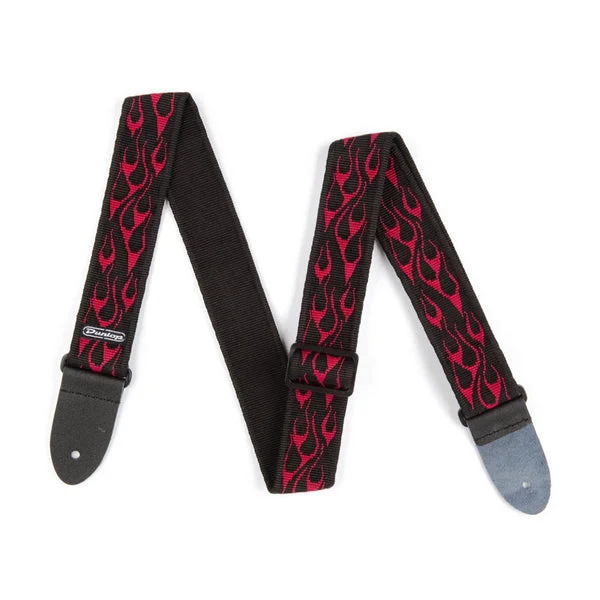 Jim Dunlop Classic Guitar Strap - Flame Red D38-11RD