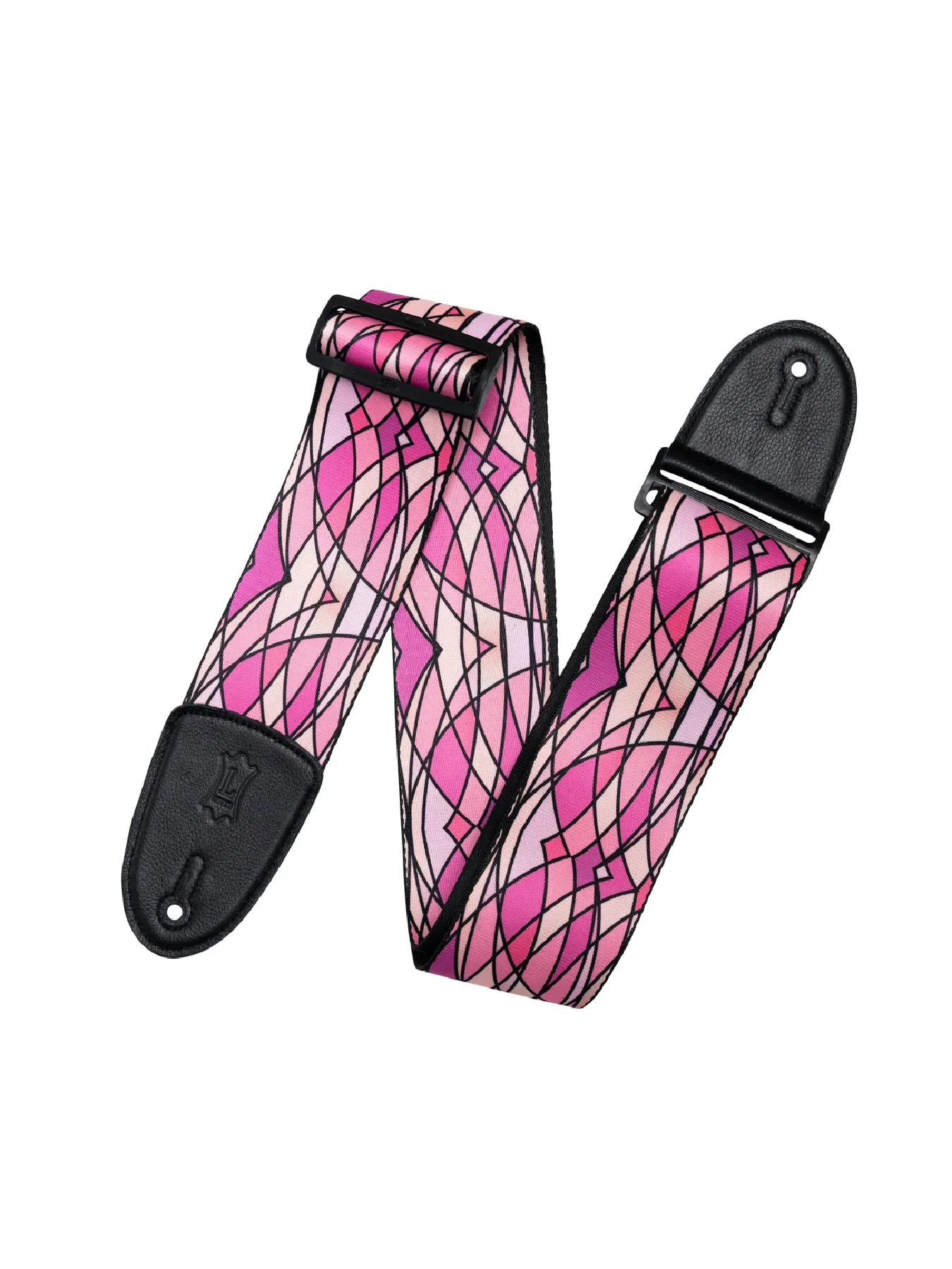 Levy's Stained Glass Guitar Strap, Pink
