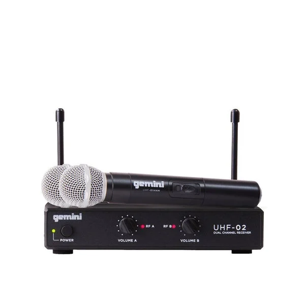 (Microphone) - Gemini Dual Channel UHF Wireless Handheld Microphone System, S12 517.6+521.5