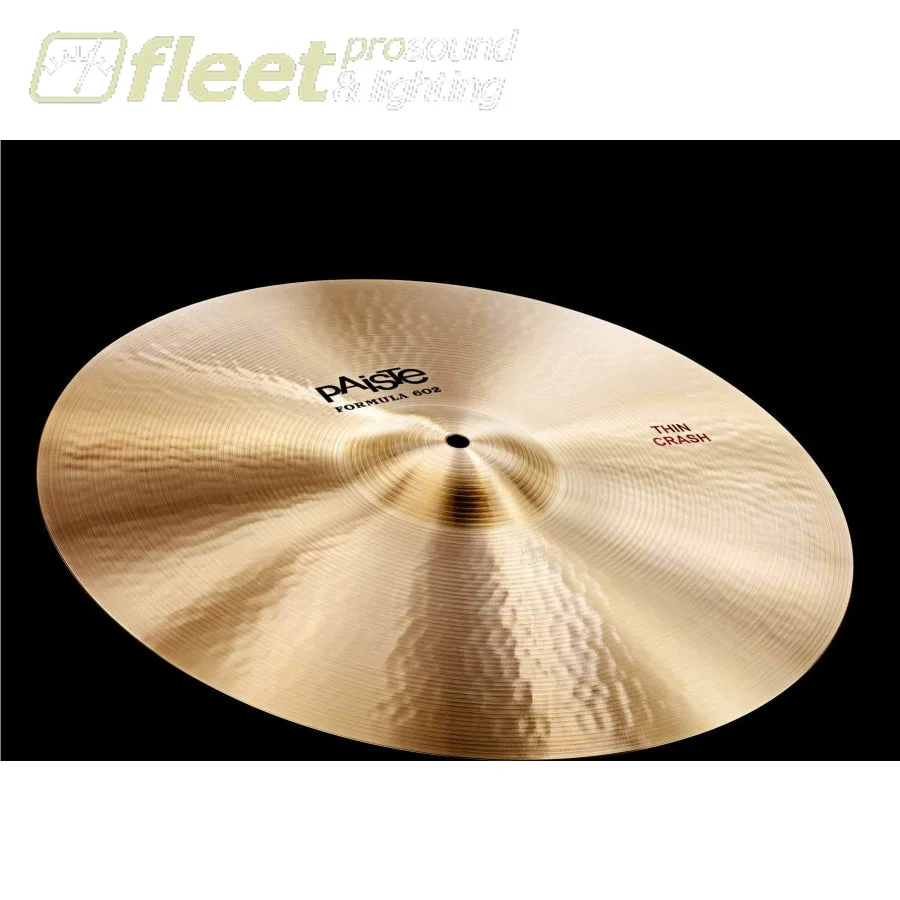 Paiste 1041216 Formula 602 Classic Sounds 16" Thin Crash