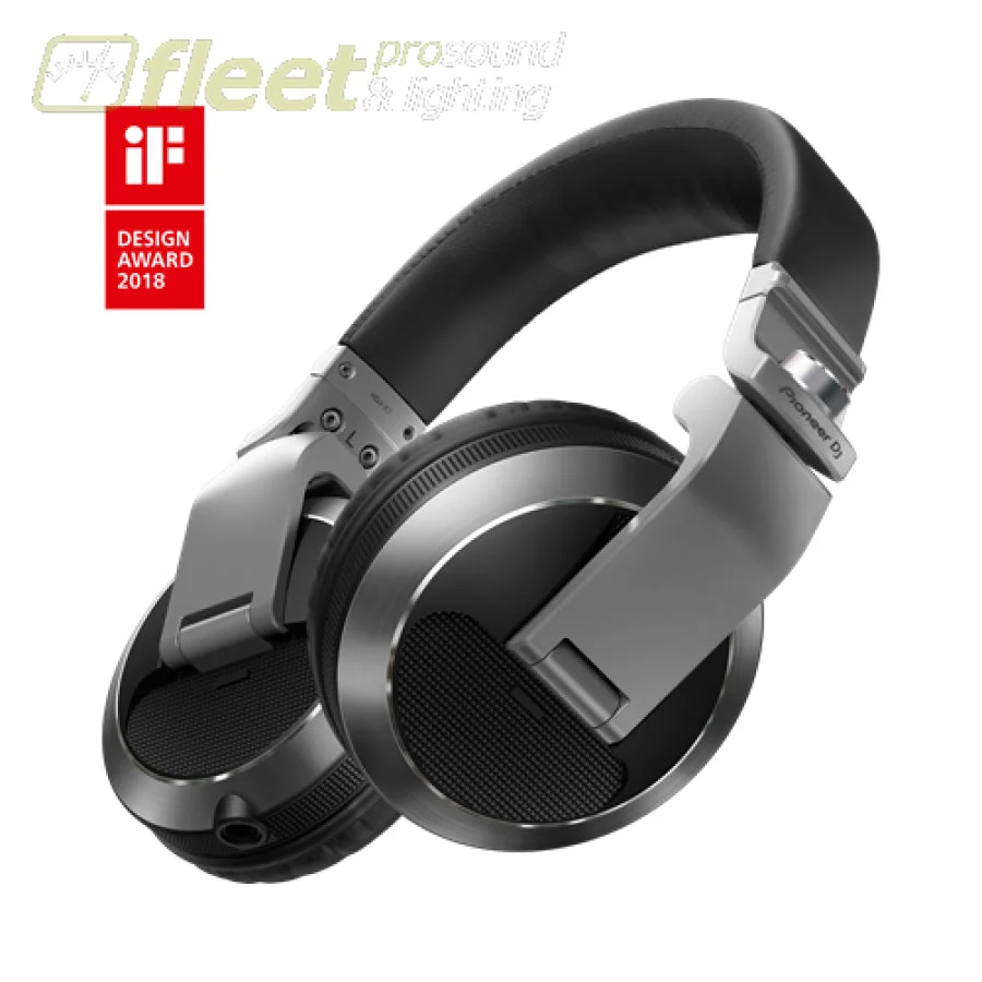 Pioneer HDJ-X7-S Reference DJ headphones with Detachable Cord - Silver