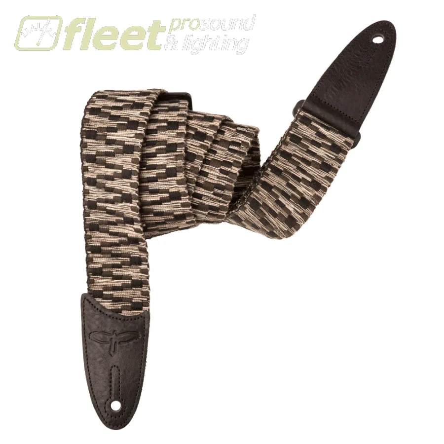 Prs 2" Black/Gray Woven Guitar Strap - ACC-3169