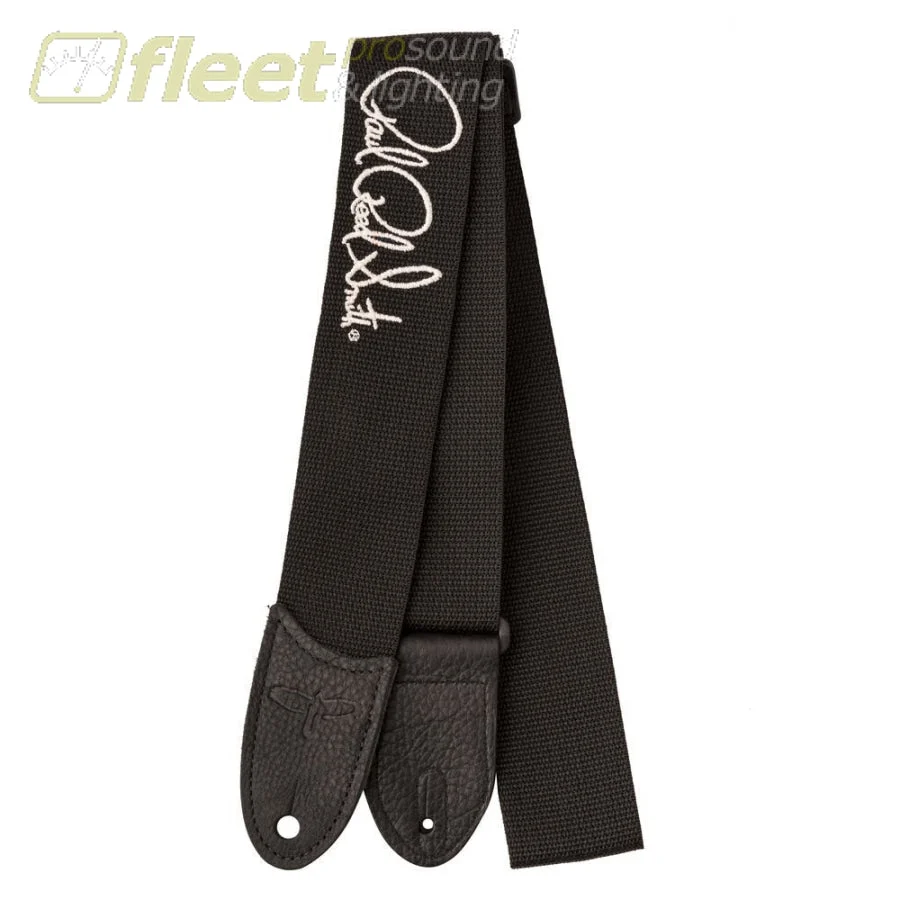 PRS ACC-3170 Nylon Guitar Strap - Black w/ Silver Signature