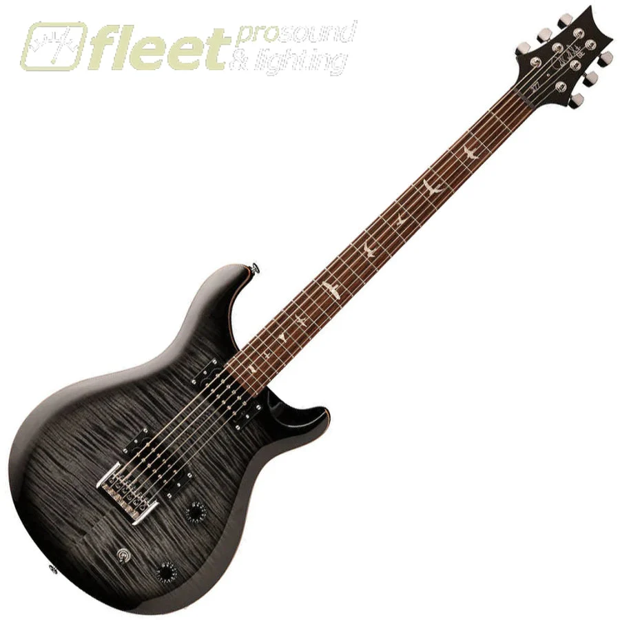 PRS SE 277 NEW VIOLIN TOP CARVE BARITONE ELECTRIC GUITAR IN CHARCOAL BURST - 27722CA