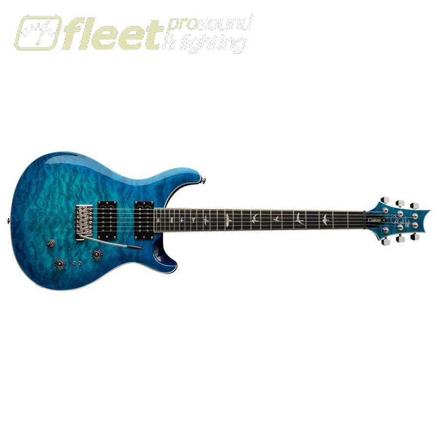 PRS SE Custom 24-08 Quilt package Electric Guitar in Lake Blue - C844QQEIBLB