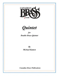 "Quintet" by Michael Kamen arranged for Double Quintet PDF Download
