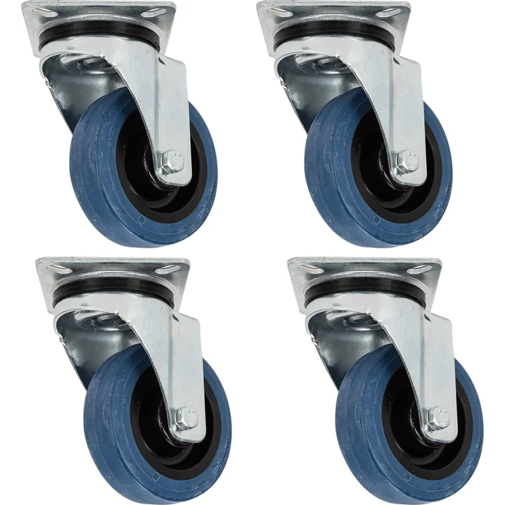 RCF WH PRO 4X 4 Swivel Caster Wheels Kit 4 Inch with Roller Bearings 13360238