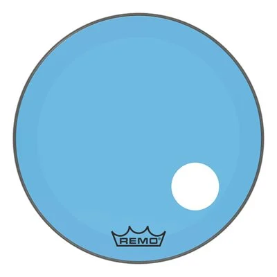 REMO P3 COLORTONE BLUE BASS OFFSET HOLE 26 P3-1326-CT-BUOH