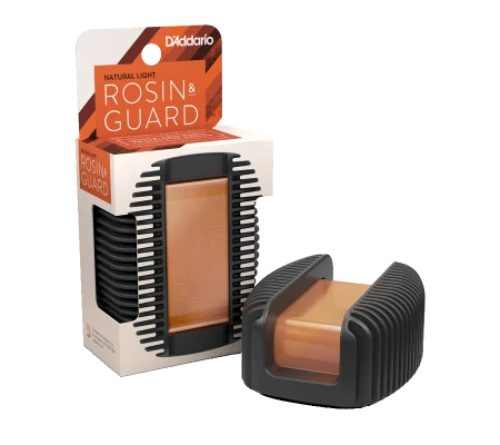 Rosin - D'Addario Rosin Guard with Natural Light Rosin DRGBKVR200