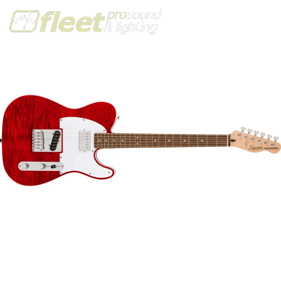 Squier Affinity Series Telecaster FMT SH, Laurel Fingerboard - Crimson Red Transparent - 0378280538